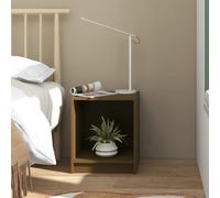 Solid Pinewood Bedside Cabinet Nightstand Storage Cabinet Multi Colours vidaXL