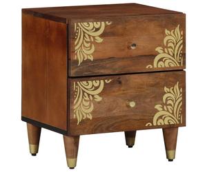 vidaXL Bedside Cabinet Honey brown 40 x 33 x 46 cm Solid Mango Wood