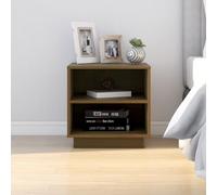 Vidaxl Bedside Cabinet Honey Brown 40X34X40 Cm Solid Wood Pine, Brown