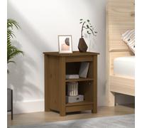 vidaXL Bedside Cabinet Honey Brown 40x35x55 cm Solid Wood Pine