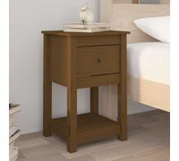 vidaXL Bedside Cabinet Honey Brown 40x35x61.5 cm Solid Wood Pine