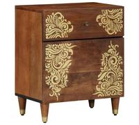 vidaXL Bedside Cabinet Honey brown 50 x 33 x 60 cm Solid Mango Wood