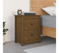 (honey brown, 1) vidaXL 1/2x Solid Wood Pine Bedside Cabinet Nightstand End Table Multi Colours