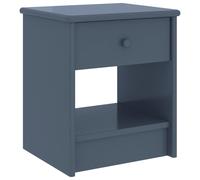 vidaXL Bedside Cabinet Light Grey 35x30x40 cm Solid Pinewood