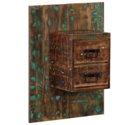 vidaXL Bedside Cabinet Multicolour 60x32x80 cm Solid Wood Reclaimed