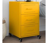 Bedside Cabinet Nightstand Bedroom Bed Cabinet Bed Side Table Steel vidaXL