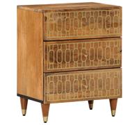 vidaXL Bedside Cabinet Nightstand Bed Cabinet Side Table Solid Wood Mango