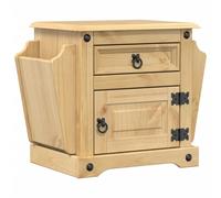 vidaXL Bedside Cabinet Nightstand Bed Side Table Bed Cabinet Solid Wood Pine