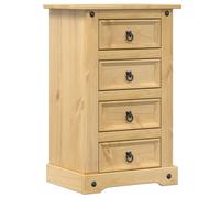 vidaXL Bedside Cabinet Nightstand Bed Side Table Bed Cabinet Solid Wood Pine