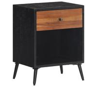 vidaXL Bedside Cabinet Nightstand Bed Side Table End Table Solid Wood Teak
