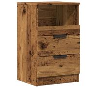 Bedside Cabinet Old Wood Engineered Wood 40x36x65 cm Rustic Nightstand Compact.