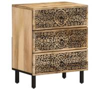 vidaXL Bedside Cabinet Nightstand Bedroom End Table Bed Table Solid Wood Mango
