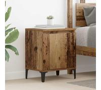 Bed Cabinet with Metal Legs Nightstand Side Table Bedroom Bed Table vidaXL