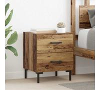 vidaXL Bedside Cabinet Old Wood 40 x 35 x 47.5 cm Engineered Wood