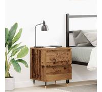 vidaXL Bedside Cabinet Old wood 40 x 35 x 50 cm Engineered wood