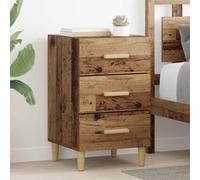 vidaXL Bedside Cabinet Old wood 40 x 40 x 66 cm Engineered wood