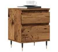 vidaXL Bedside Cabinet Old Wood 40x35x50 cm Engineered Wood
