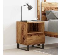 vidaXL Bedside Cabinet Old Wood 40x35x50 cm Engineered Wood