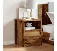 Bed Cabinet Nightstand Side Table Storage Bed Table Engineered Wood vidaXL