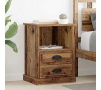 vidaXL Bedside Cabinet Old wood 43 x 36 x 60 cm Engineered wood