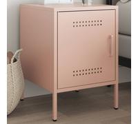 Bedside Cabinet Bedroom Nightstand Bed Side Table Bed Cabinet Steel vidaXL