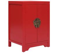 vidaXL Bedside Cabinet Red 38x28x52 cm Paulownia Wood