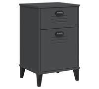vidaXL Bedside Cabinet Side Table Nightstand Anthracite Grey Engineered Wood