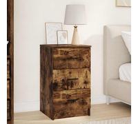 vidaXL Bedside Cabinet Smoked oak 38 x 38 x 66 cm Engineered wood