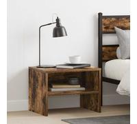 vidaXL Bedside Cabinet Smoked Oak 40x30x30 cm Engineered Wood
