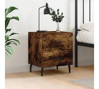 vidaXL Bedside Cabinet Smoked Oak 40x35x47.5 cm Engineered Wood
