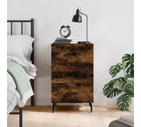 vidaXL Bedside Cabinet Smoked Oak 40x40x66 cm Engineered Wood