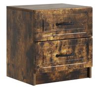 vidaXL Bedside Cabinet Smoked Oak 43 x 34.5 x 44.5 cm Engineered Wood