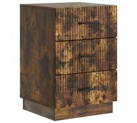 vidaXL Bedside Cabinet Smoked Oak 43 x 41 x 63.5 cm Engineered Wood