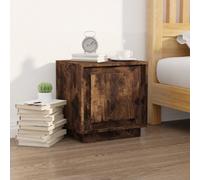 vidaXL Bedside Cabinet Smoked Oak 44x35x45 cm Engineered Wood