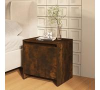 vidaXL Bedside Cabinet Smoked Oak 45x34x44.5 cm Engineered Wood