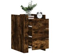 vidaXL Bedside Cabinet Smoked Oak 45x50x65 cm Engineered Wood