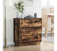 vidaXL Bedside Cabinet Smoked Oak 71 x 34.5 x 75 cm Engineered wood