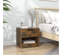 vidaXL Bedside Cabinet Smoked Oak Engineered Wood