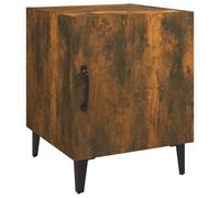 (smoked oak, 1) vidaXL 1/2x Bedside Cabinet Engineered Wood End Table Nightstand Multi Colours