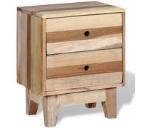 vidaXL Bedside Cabinet Solid Reclaimed Wood LSO UK