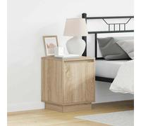 vidaXL Bedside Cabinet Sonoma oak 39 x 34.5 x 50 cm Engineered wood