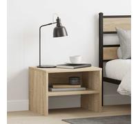 Bedside Cabinet Sonoma Oak Engineered Wood 40x30x30 cm Small w/ Shelf Small room