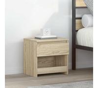 Bedside Cabinet Sonoma Oak Engineered Wood 40x30x39cm 1 Drawer Nightstand Small