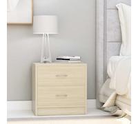 vidaXL Bedside Cabinet Sonoma Oak - 40x30x40 cm Engineered Wood