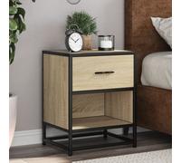 vidaXL Bedside Cabinet Sonoma Oak 40x31x50 cm Engineered Wood