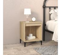 Vidaxl Bedside Cabinet Sonoma Oak 40X35X50 Cm, Brown