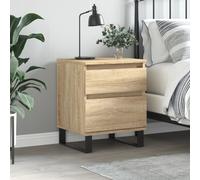 vidaXL Bedside Cabinet Sonoma Oak 40x35x50 cm Engineered Wood