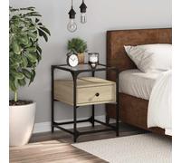 vidaXL Bedside Cabinet Sonoma Oak 40x40x55 cm Engineered Wood
