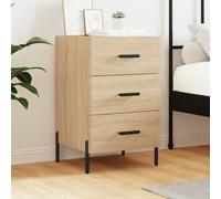 Bedside Cabinets Side Table Bedstand Nightstand 2 pcs Engineered Wood vidaXL