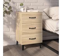 Bedside Cabinets Nightstand Bed Cabinet Side Table Engineered Wood vidaXL